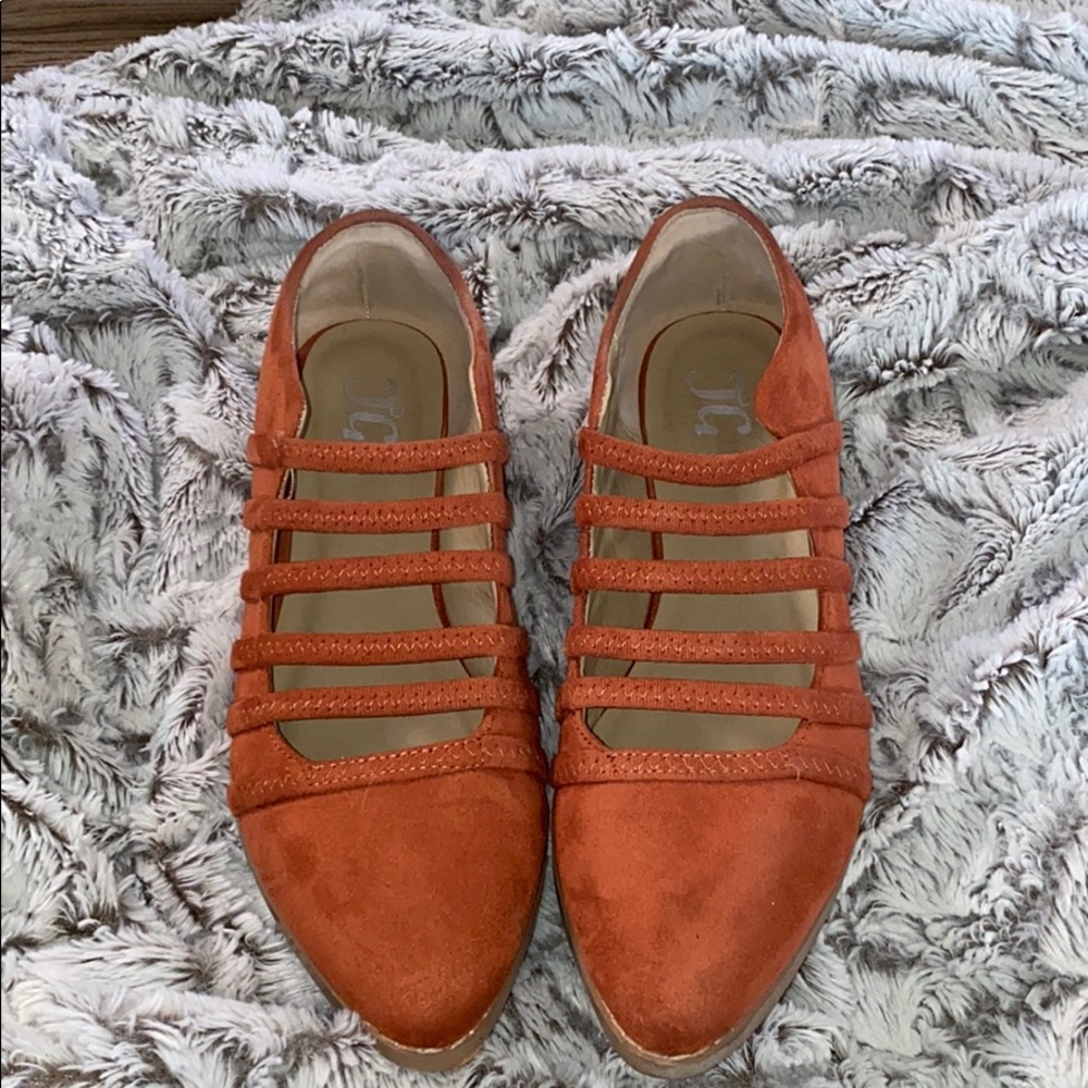 Orange flats